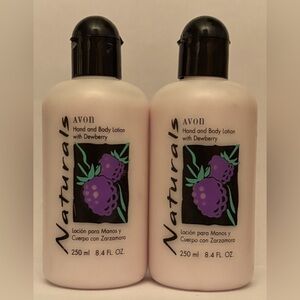Avon two (2) Naturals hand and body cream with Dewberry